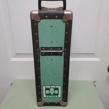 Vintage SOS Stewart Oxygen Services Emergency Inhalator Wooden Case W/Handle 
