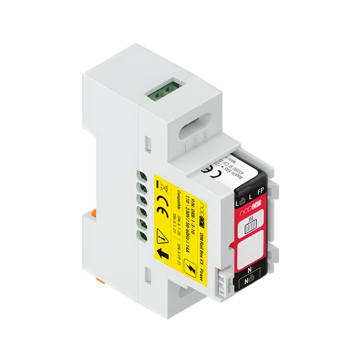 Boitier rail DIN V3 Nodon boite informatique 14A isolante IP20 pour coffret