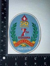 Vintage 50 Years Scouts Canada 7th Oshawa 1928-1978 Embroidered Patch