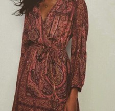 NWT embroidered paisley print “Odetta Mini Dress” size Medium from Anthropologie