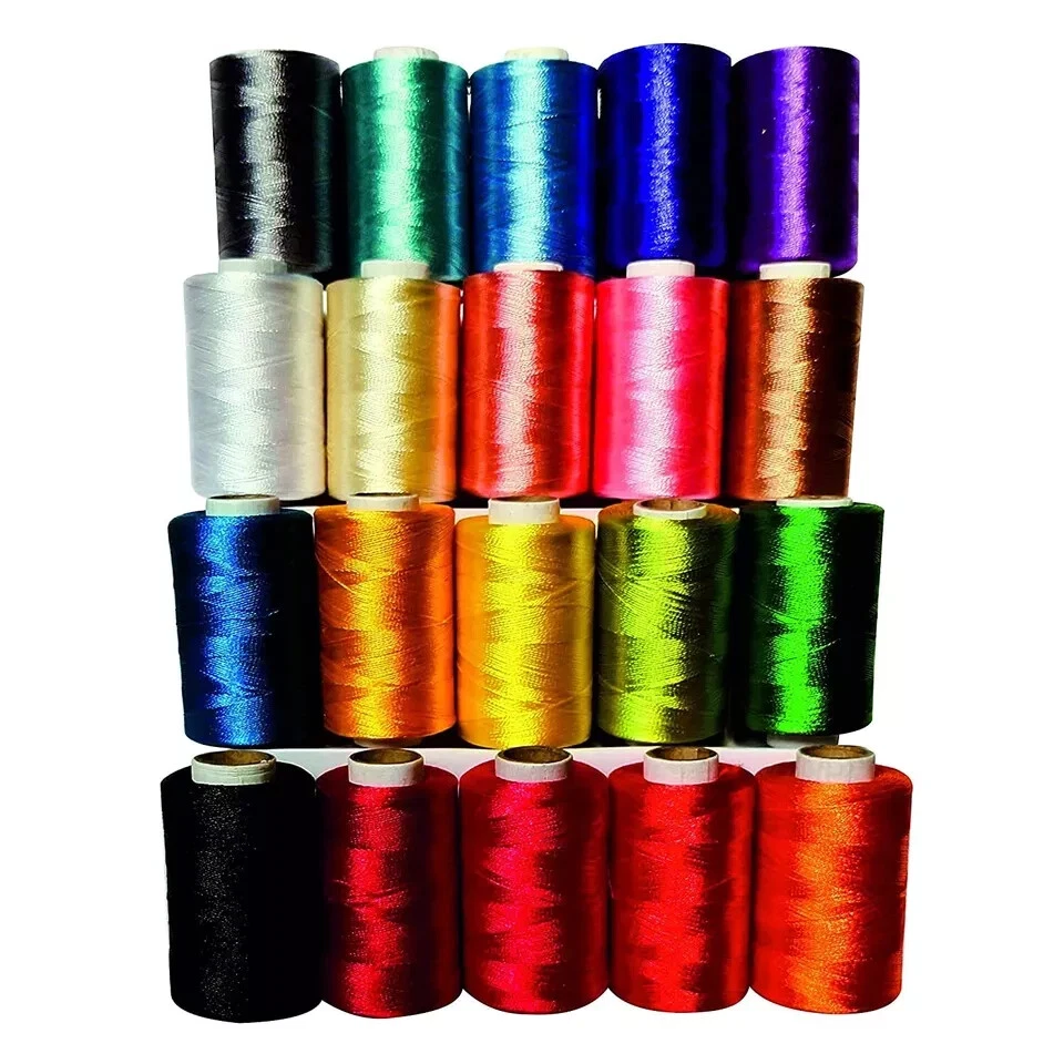 Sewing Thread Art Poly Silk For Embroidery Multi Colors Pack of 20 Spools - Image 2 of 4