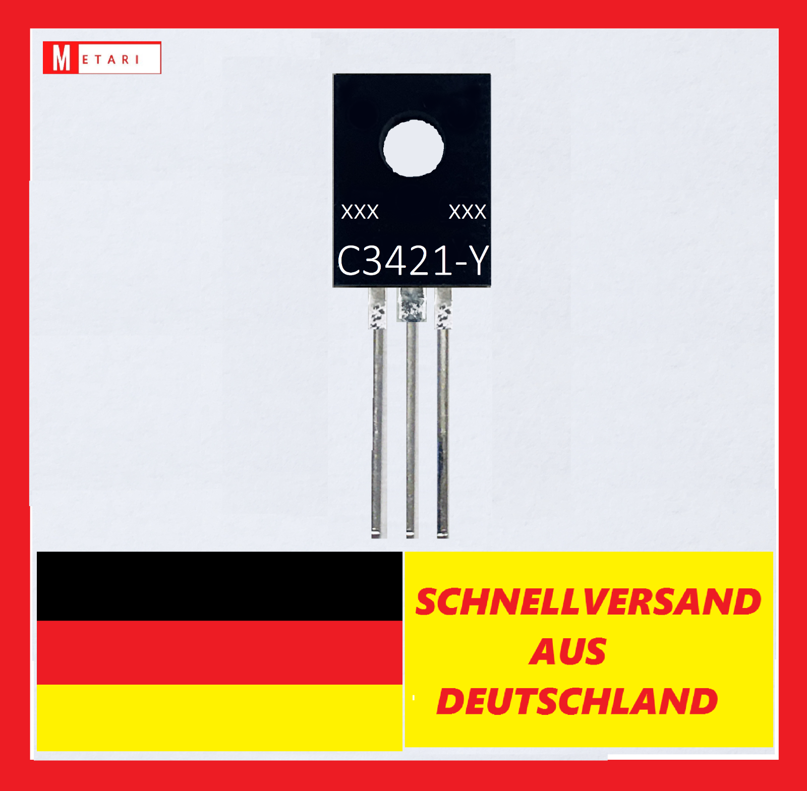 2SC3421 2SC3421-Y C3421-Y Japan Transistor npn 120V 1A 1,5W hfe 120-240 ...
