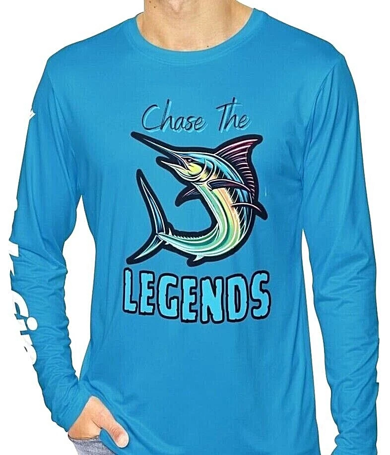 Kick Fin Sportswear Lightweight Moisture Wicking Long Sleeve Fishing T-Shirt