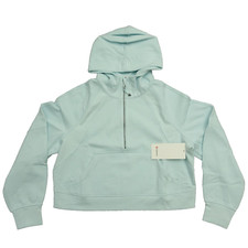 New Lululemon Size M / L Scuba Oversized Half Zip Hoodie SHRB Silver Blue