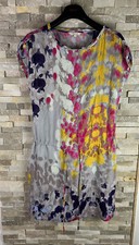 White Stuff women’s Size 8 Multicoloured Abstract Pattern Viscose Dress 