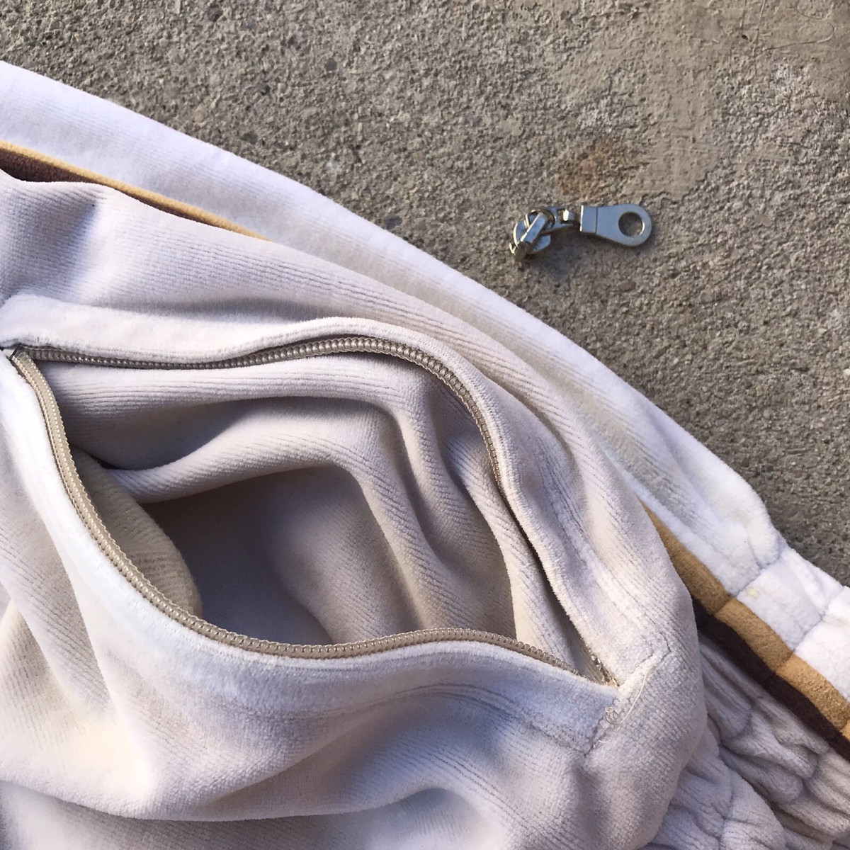 Vintage South Pole velour track suit SzL Tan Brown Hip Hop Vintage South Pole velour track suit SzL Tan Brown Hip Hop