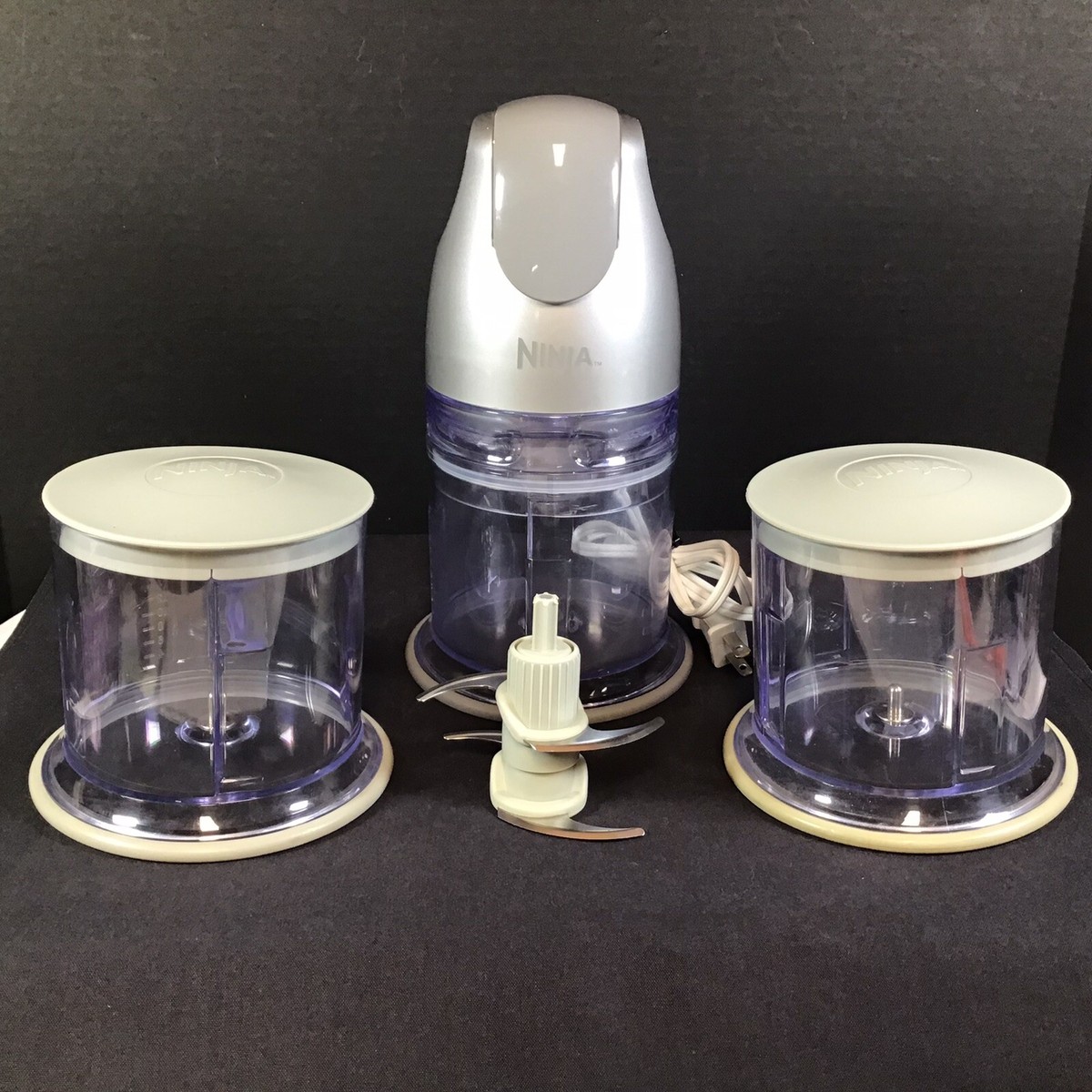 Ninja Master Prep Blender Motor Head with Blade & 3 Blending 16oz