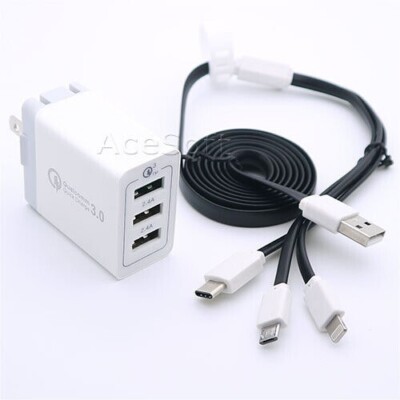 High Quality Quick Charge 3.0 Charger Adapter Data Flat Cable f ZTE Max XL N9560