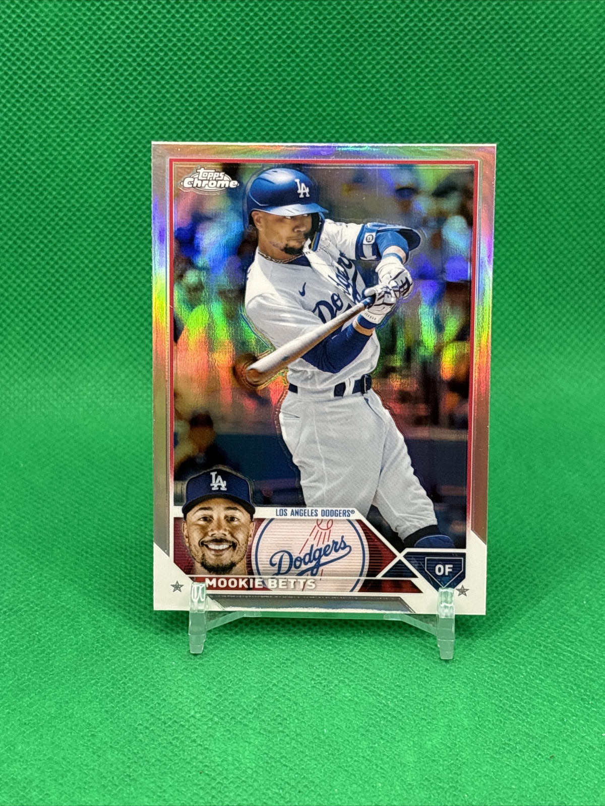 Mookie Betts 2023 Topps Chrome Refractor #150!  LA Dodgers