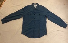 Calvin Klein Mens Regular Dress Shirt Blue S 100 Cotton