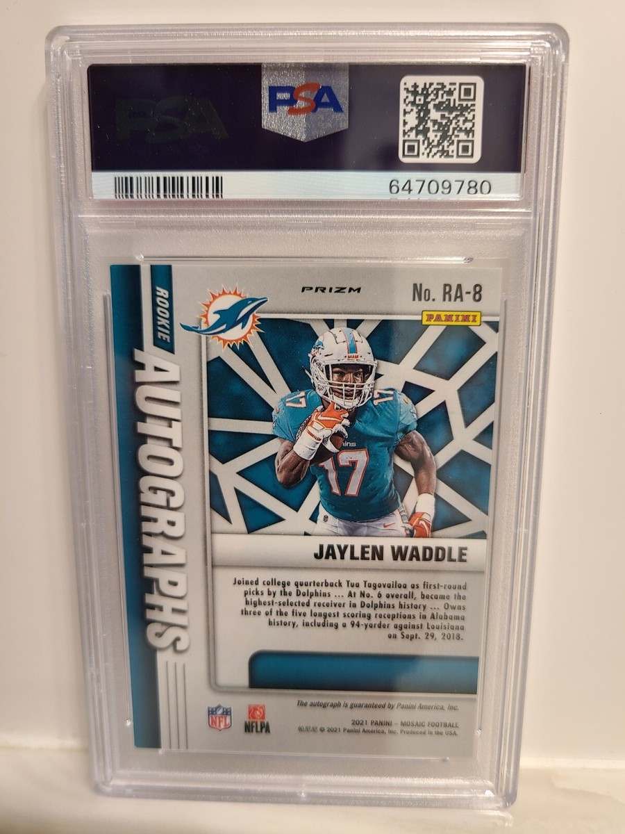 2021 Panini Mosaic - Rookie Autographs Mosaic Jaylen Waddle