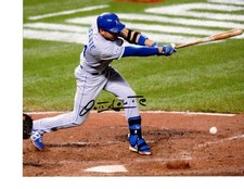 OMAR INFANTE CITY ROYALS SIGNED 8X10 PHOTO COA
