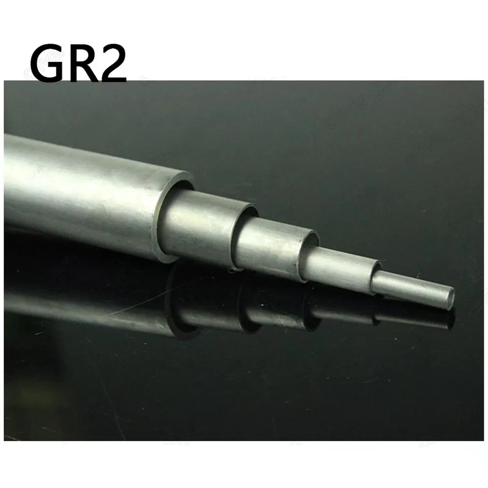 4~30mm OD Gr2 Titanium Tube High Intensity Industrial Ti Pipe 300/400/500mm Long - Image 3 of 4