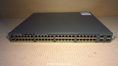Cisco WS-C2960X-48LPS-L v02 Catalyst 2960-X 48x GigE PoE 370W 4x 1G SFP LAN Base