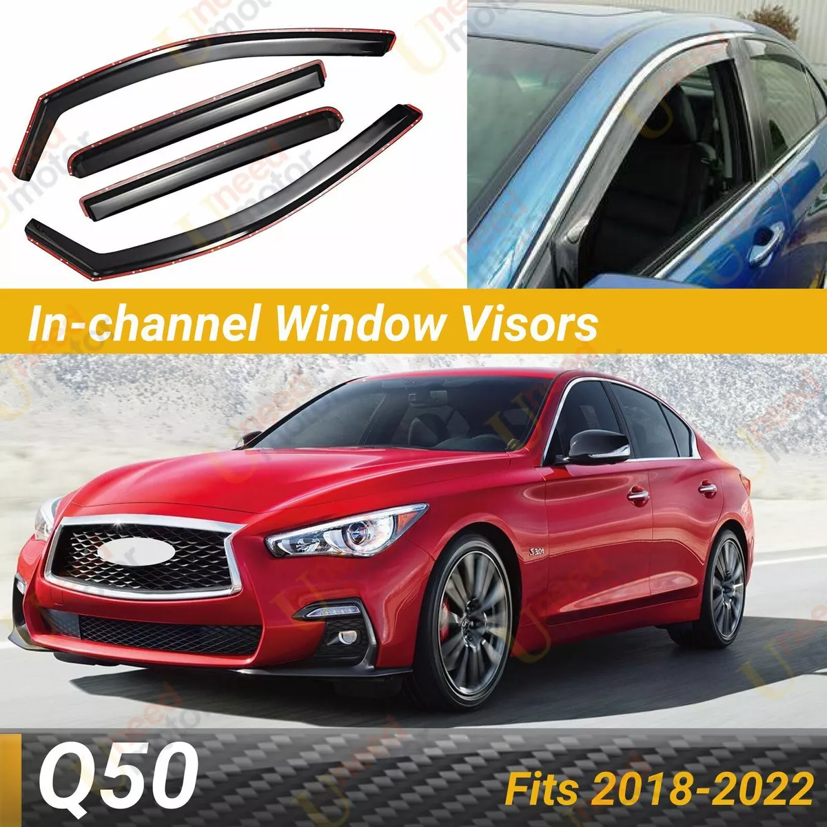 Rain guards sale for infiniti q50