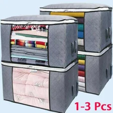 3X Anti Dust Large Storage Bag Clothes Quilt Blanket Storage Sort Home Organizer
