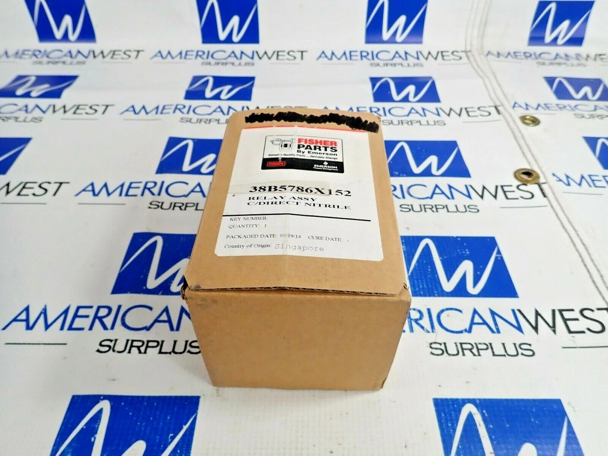 FISHER PARTS BY EMERSON 38B5786X152 RELAY ASSY C/DIRECT NITRILE | eBay