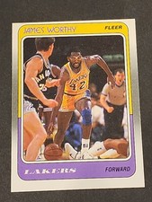 1988-89 Fleer Basketball #70 James Worthy Los Angeles Lakers