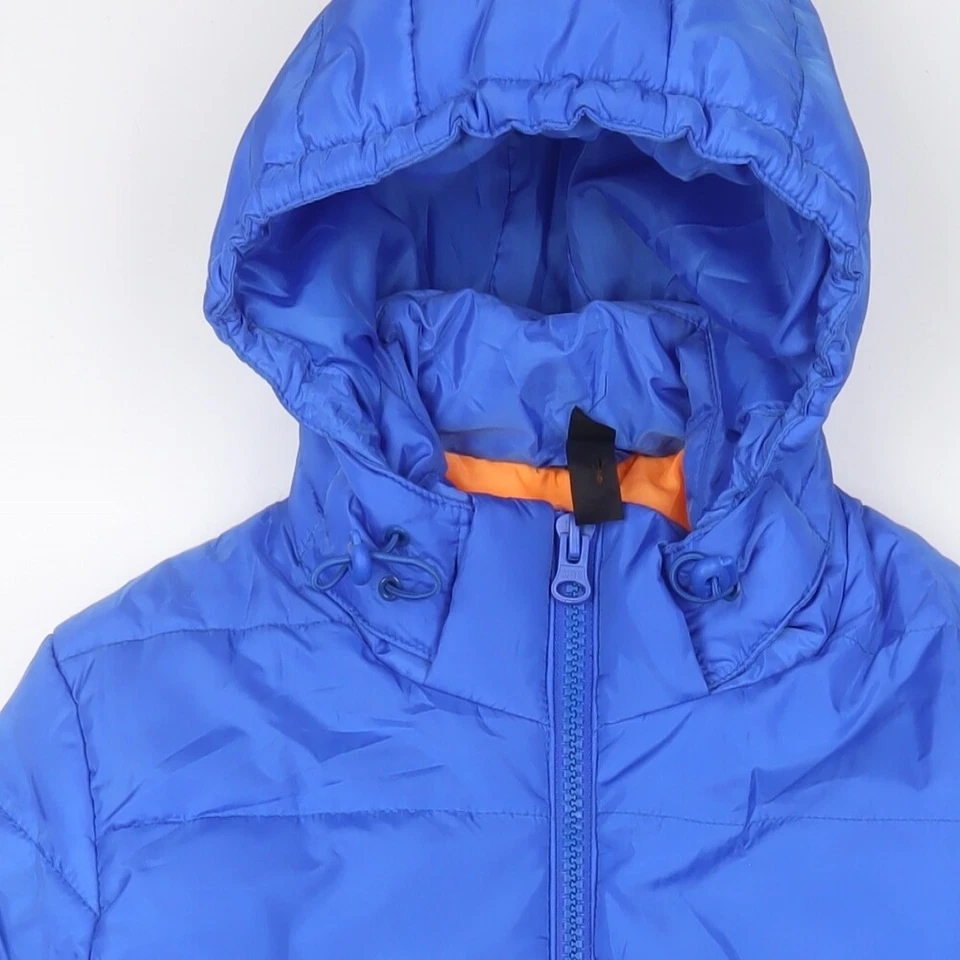 BC Collection Mens Blue Puffer Jacket Coat Size M Zip - Image 3 of 4