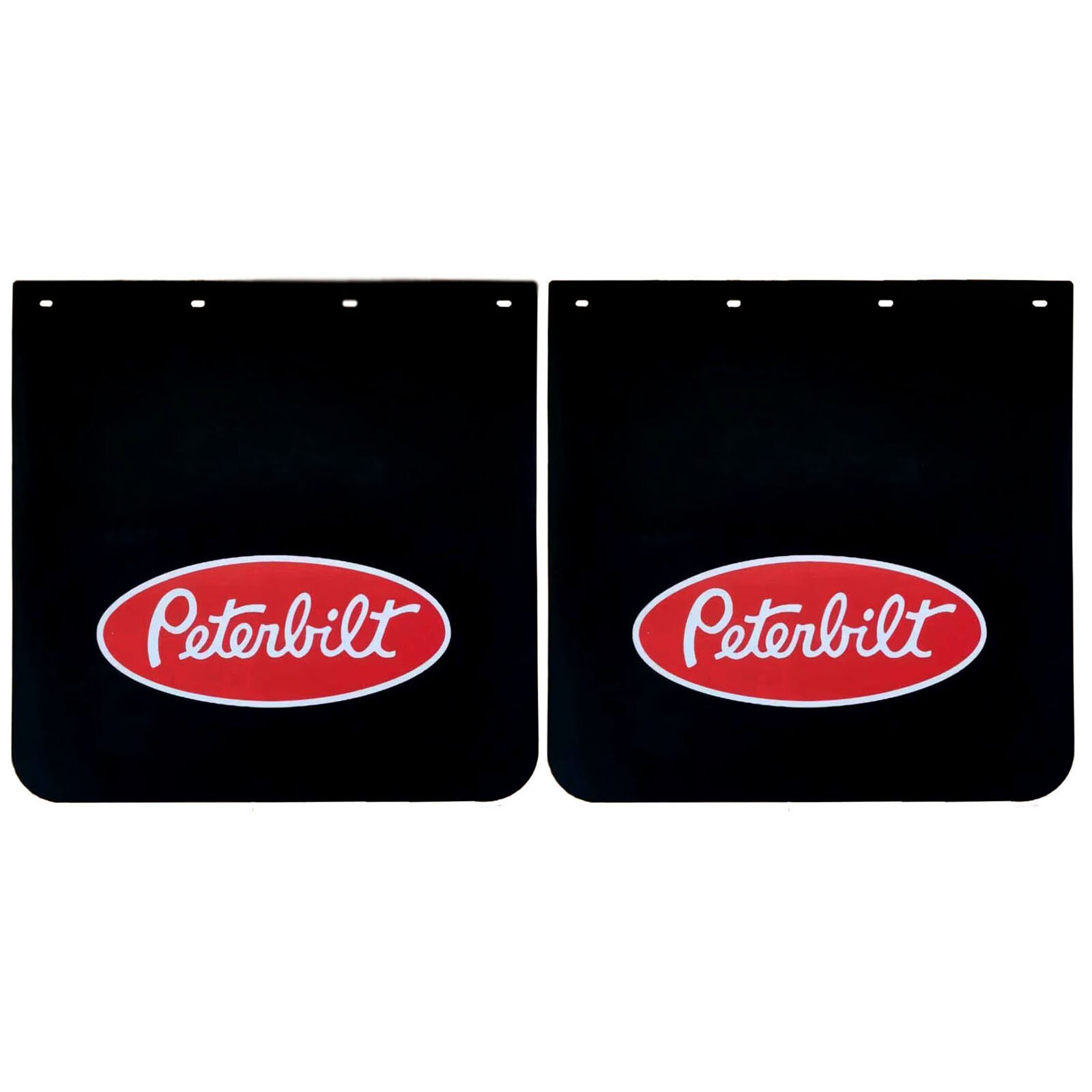 24x24 Black Mud Flaps for Semi Trucks Trailers with Stylish Pattern-image