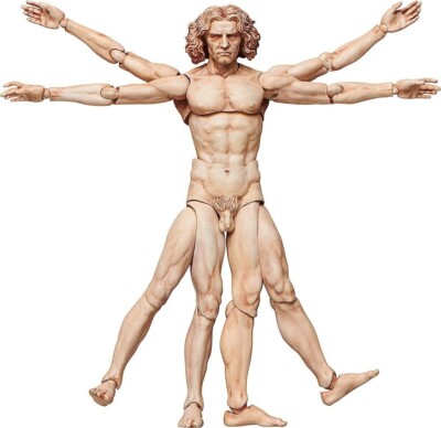 FREEing Figma The Table Museum Vitruvian Man Actionfigur Leonardo da Vinci
