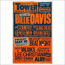 Rory Storm & The Hurricanes 1963 Tower Ballroom Big Pop Beat Night Poster (UK)