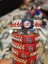 NEW YORK YANKEES PRIME LOGO MLB  BASEBALL BRACELET LEATHER