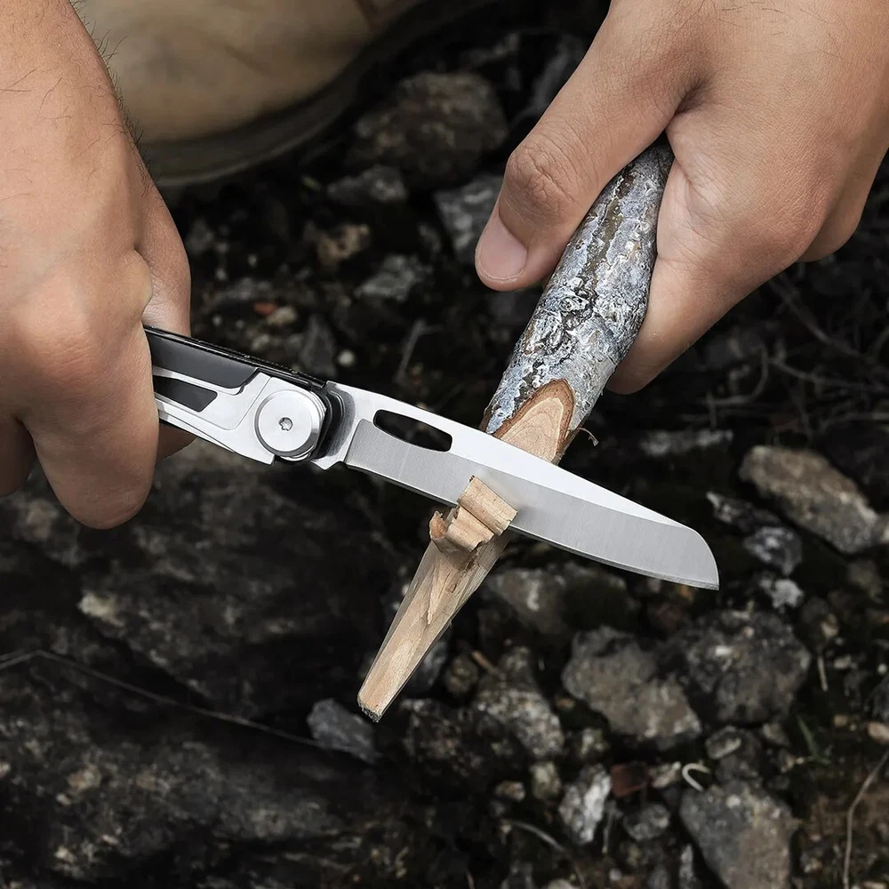 Multi-Tool Survival Knife with Scissors Screwdriver Bottle Opener for Camping Hunting