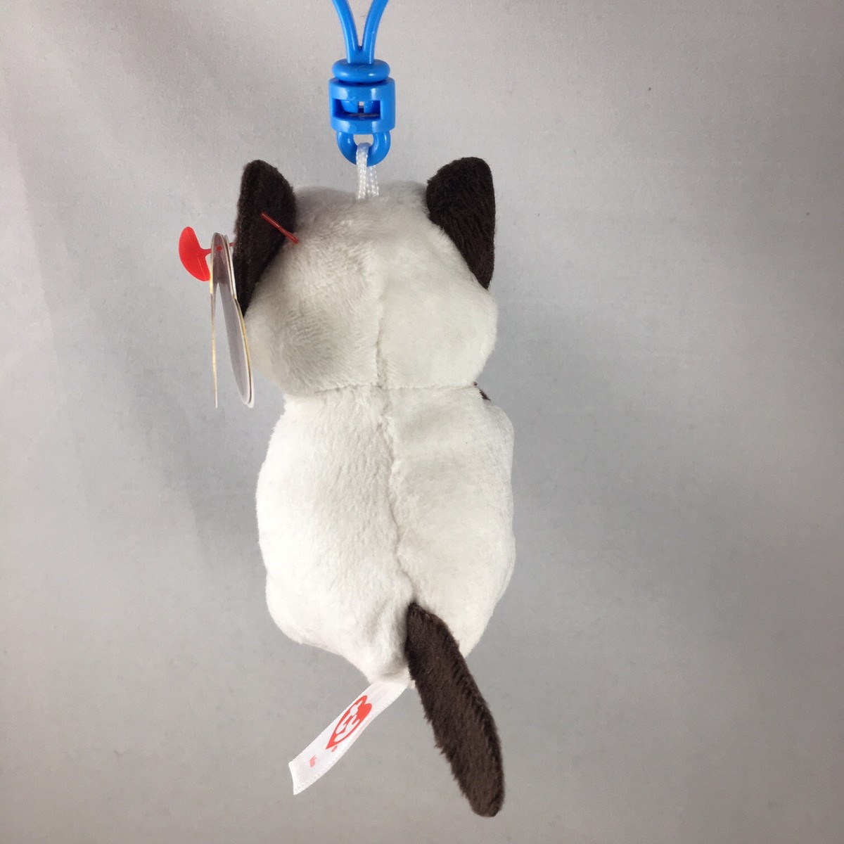 Ty Beanie Baby Bellies Plastic Key Clip - MISO the Siamese Cat (4