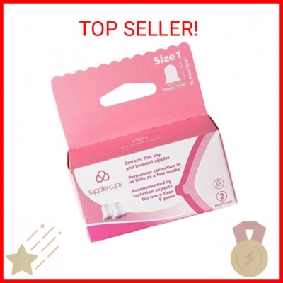 Supple Cups for Flat, Shy and Inverted Nipples (Size 1)