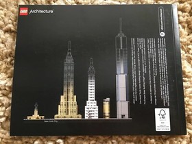 LEGO Architecture 21028 NEW YORK CITY 598pc SET Complete w/Instructions no box  