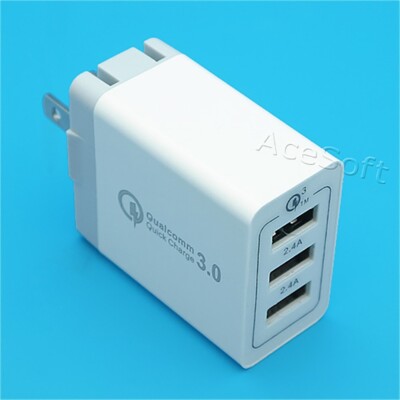 High-Voltage Lightweight Multiport 3Port QC3.0 Charger for HTC U11 life T-Mobile
