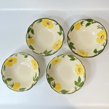 Set of 4 Vintage Franciscan MEADOW ROSE 6" Fruit/Berry Bowls USA