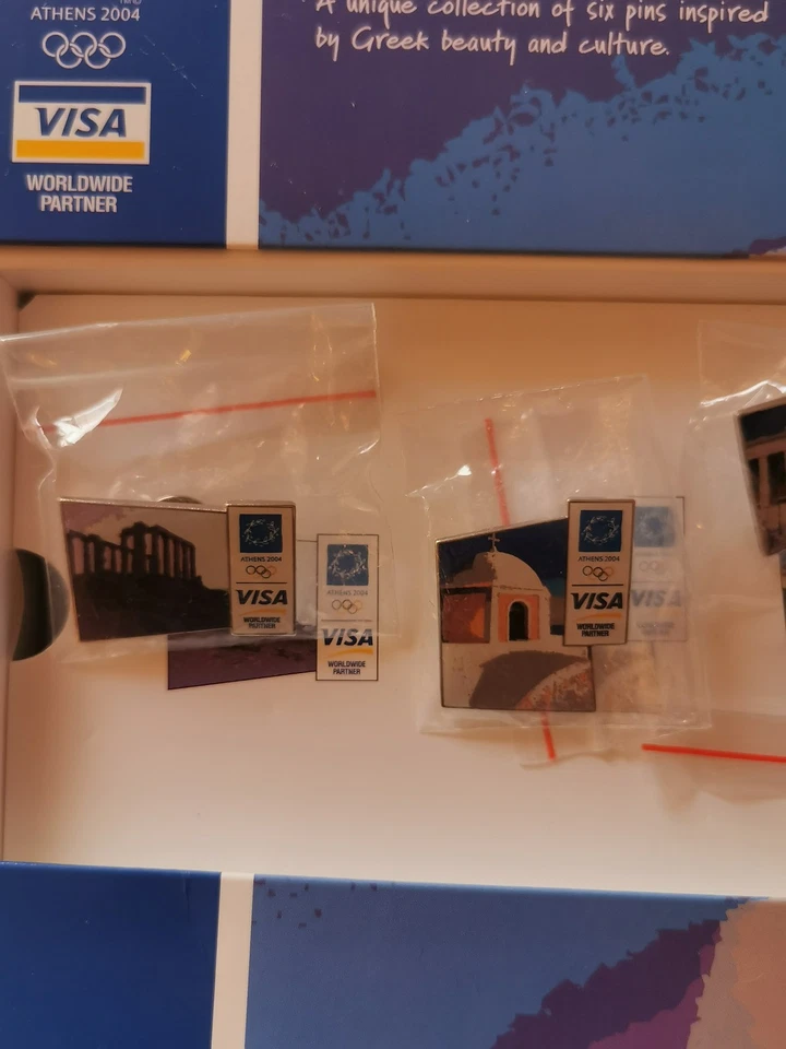Athens 2004 Olympic Games VISA Memorabilia "Views of Greece" Official Pin Set - Image 3 of 4