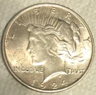 1924 Peace Dollar  UNC Gorgeous!!