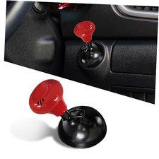 Joystick Car Push Start Button Cover, Metal Scratch-Proof Push to Start Red