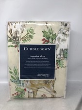 CUDDLE DOWN Flannel 100 Cotton Sheet Set Holiday Deer Owl Print