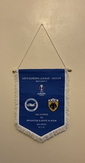 Brighton & Hove Albion v AEK Athens UEFA Europa League 2023 Σήμα Pennant Síma.
