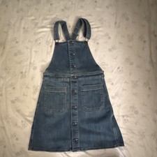 American Eagle Outfitters Denim Overall Dress S Blue Short Sleeveless