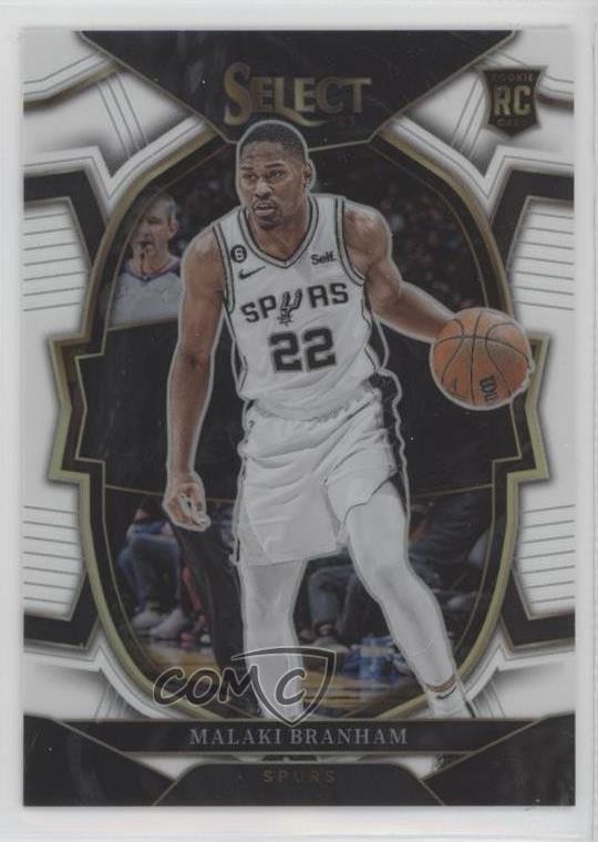 2022-23 Panini Select Concourse White Prizm 147/149 Malaki Branham #95 0su2