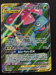 Venusaur & Snivy GX (Full Art) 210/236 Sun & Moon Cosmic Eclipse