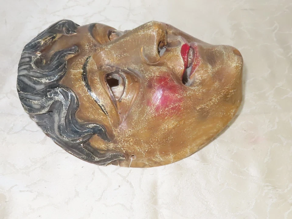 Maschera IN Legno Fasnet Carnevale Larve Probabilmente - Immagine 4 di 4