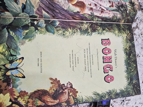 1947 Walt Disney's BONGO 1950 Printing Walt Disney Studio Book - Picture 6 of 6