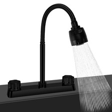 8 in RV Kitchen Faucet, Camper Faucet Kitchen with Flexible Arc 360 Degree Ro...