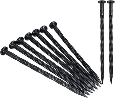 Plastic Landscape Anchoring Spikes 50 Pcs 8 Inch Nylon Spiral Landscape Spikes f