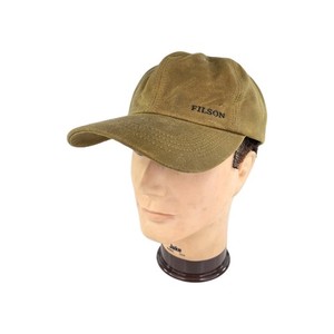 Filson Low Profile Hat Women Orange Grey Leather Strapback Outdoor Gorpcore OS Low-Profile Cap — Blaze Orange | Filson main image 4