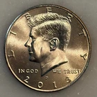 2013-P Kennedy Half Dollar - AU - About Uncirculated