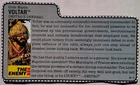Voltar 1988 G.I. JOE COBRA File Card Vintage
