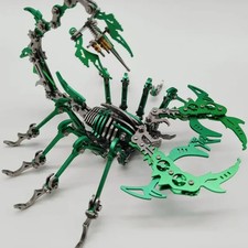 Green Scorpion DIY 3D Metal Puzzle Assembly Buiding Model Jigsaw Toys Kit