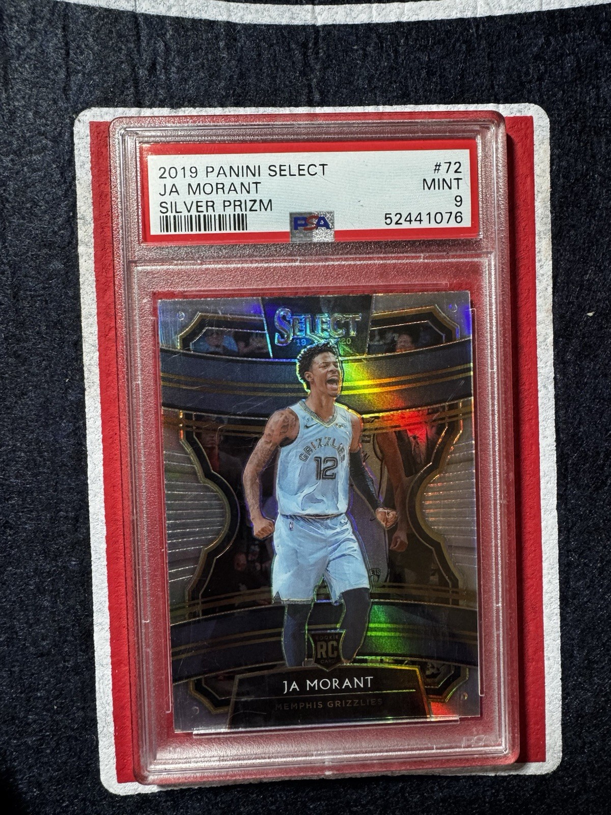 2019-20 Select Basketball Ja Morant #72 Rookie RC Silver PSA 9